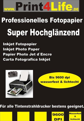 100 blatt fotopapier - 100,