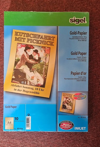 Goldpapier für - 99, (a4)