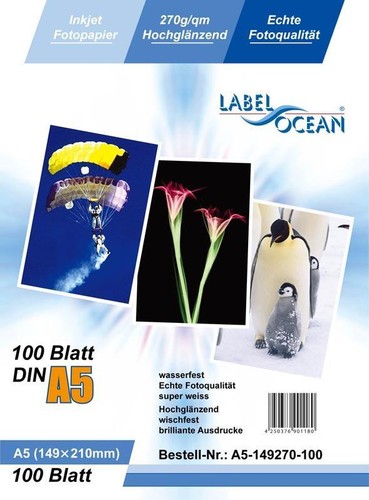 100 blatt 270g - a5, 270g/m²