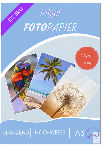 100 blatt fotopapier - fotopapier, 210g/m²
