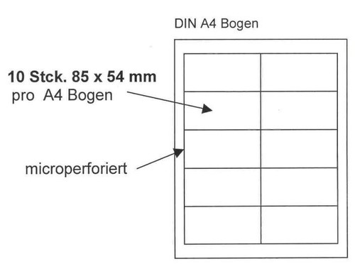 Bögen visitenkarten papier - 5,
