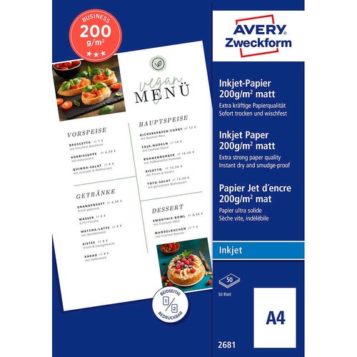 Avery zweckform fotopapier - avery,