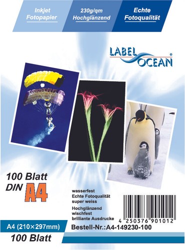 300 blatt din 230g - a4, 230g/m²